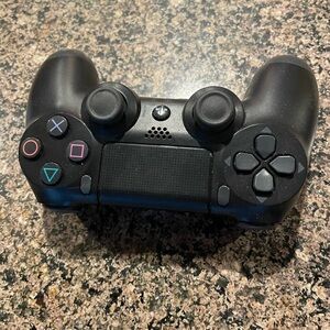 Black ps4 remote controller